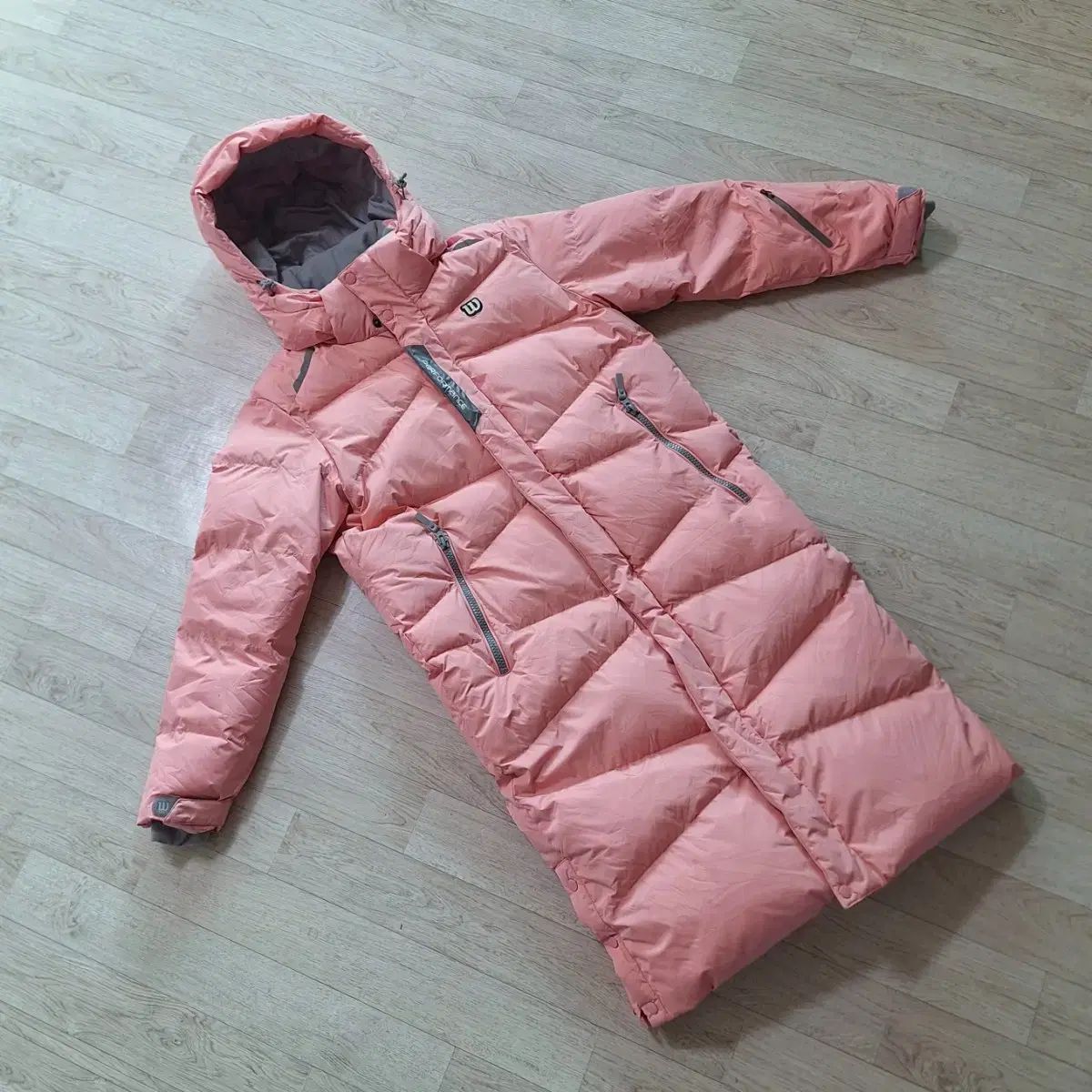 レディースロングダウン 95サイズ ピンク - メルカリ