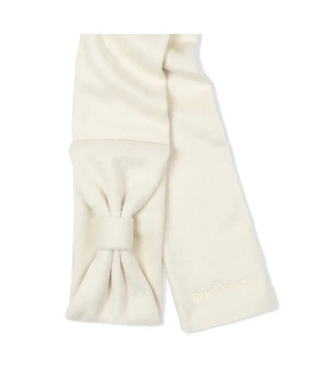 ピンクマルのリーリボンマフラー フェアリーアイボリー pincunomaru