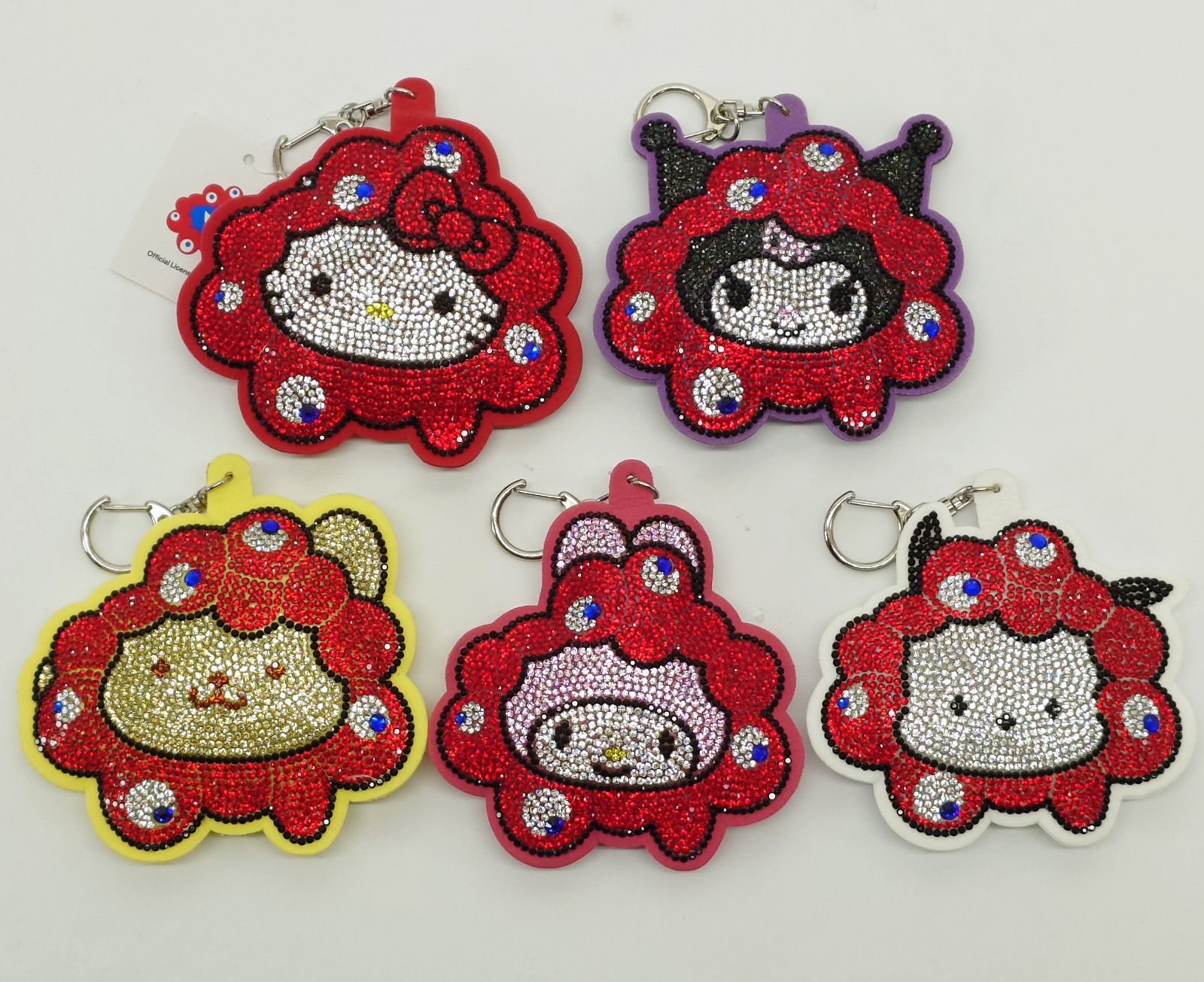 EXPO2025 関西万博 ミャクミャク サンリオ キラキラレザーキーホルダー