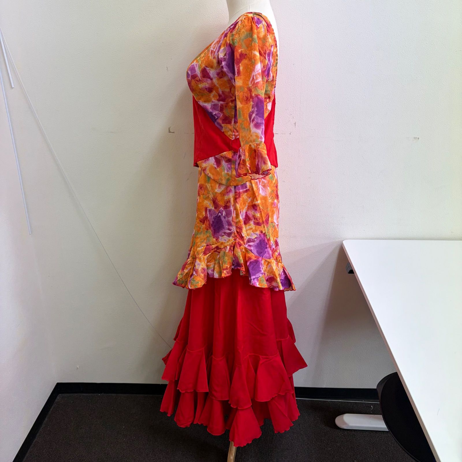 アトリエ貴美恵】 フラメンコ衣装 セットアップ ツーピース スカート