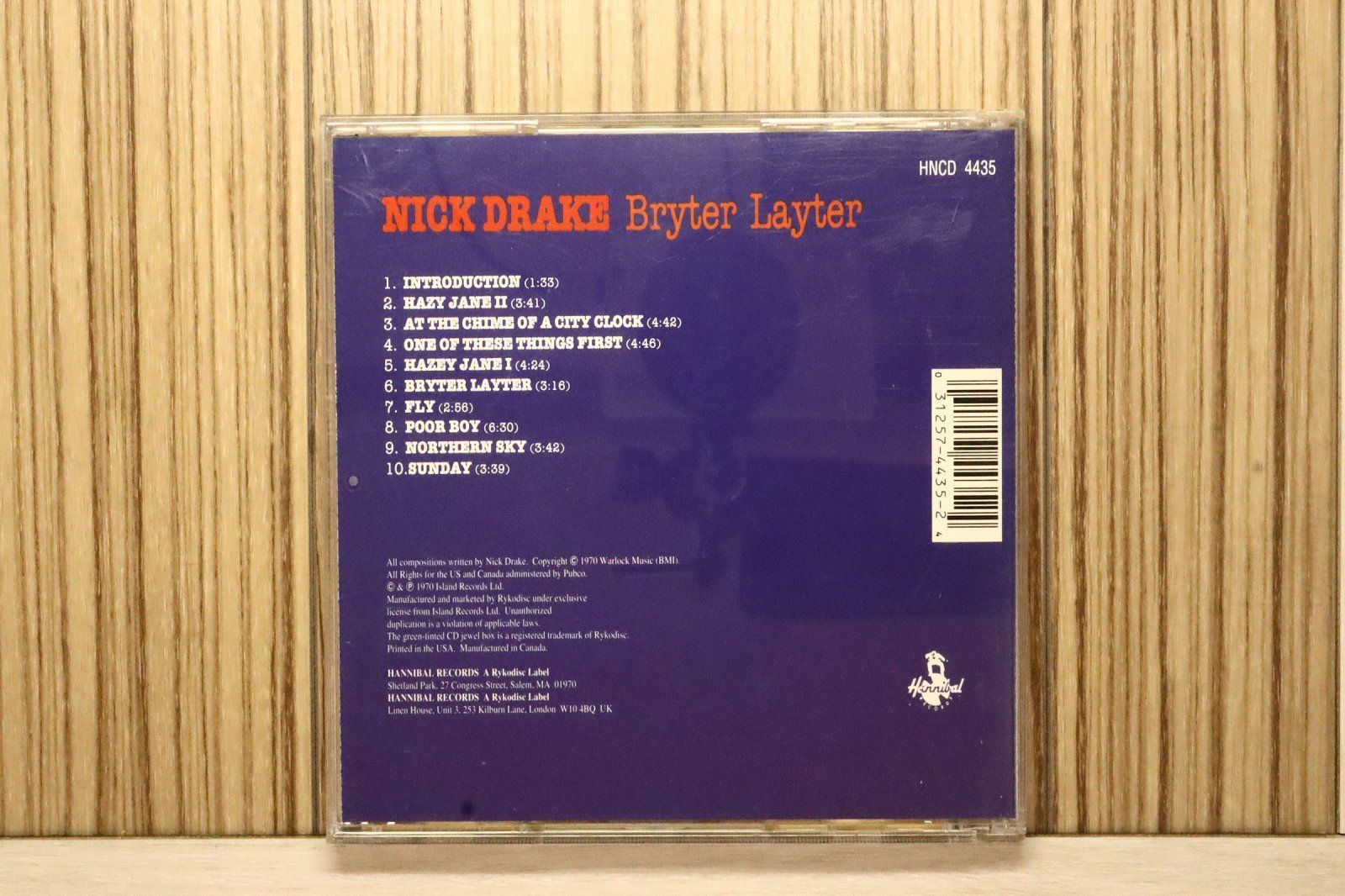 中古CD☆ニック・ドレイク/Nick Drake□ Bryter Layter 【HNCD4438