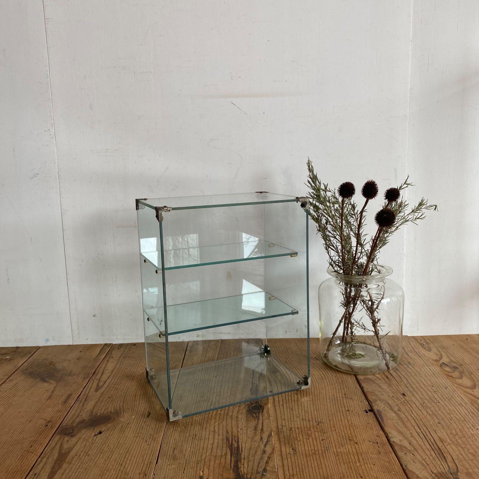 アンティーク ガラスケース ショーケース ディスプレイ レトロ y553