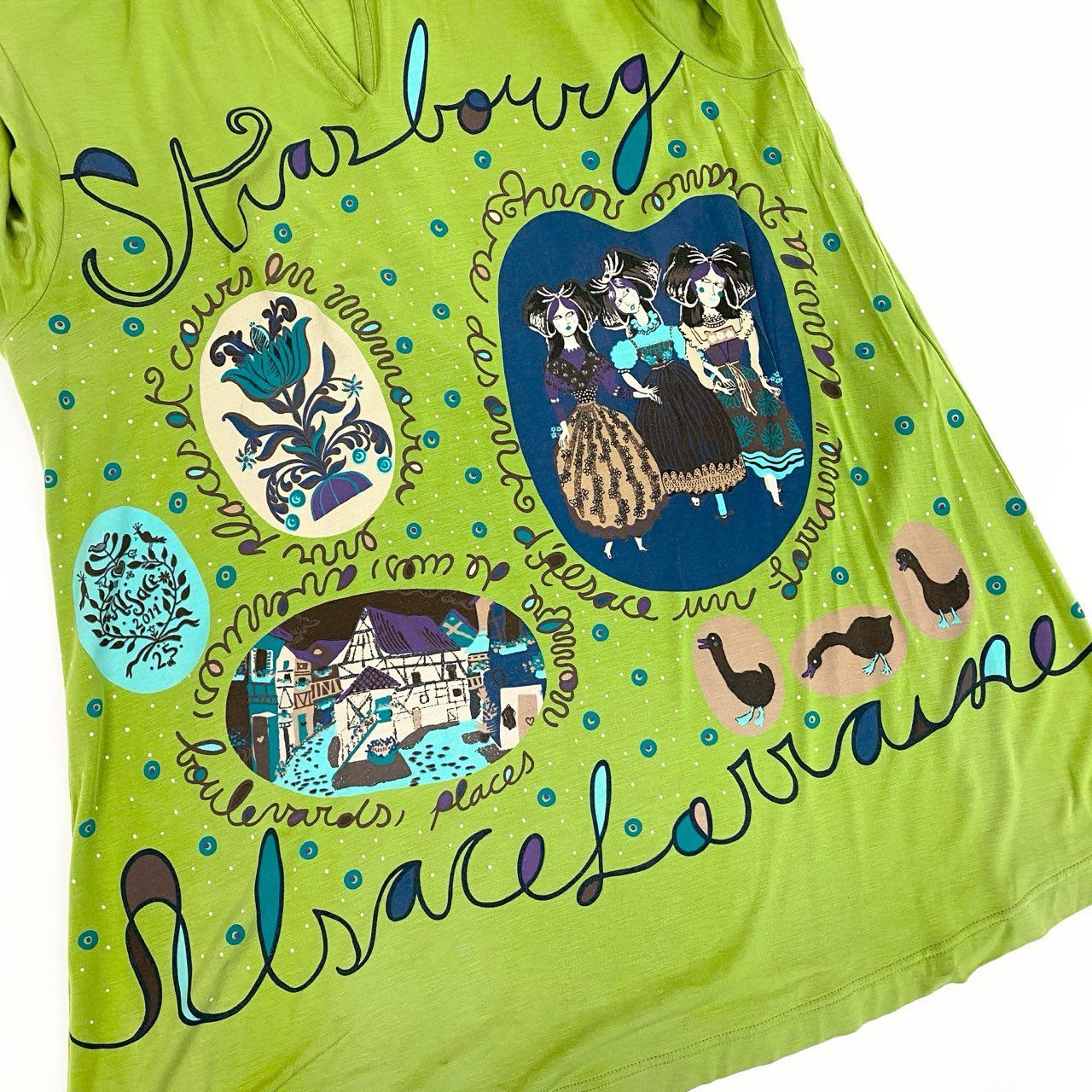 64a23 TOKUKO 1er VOL トクコプルミエヴォル チュニックワンピース 7分