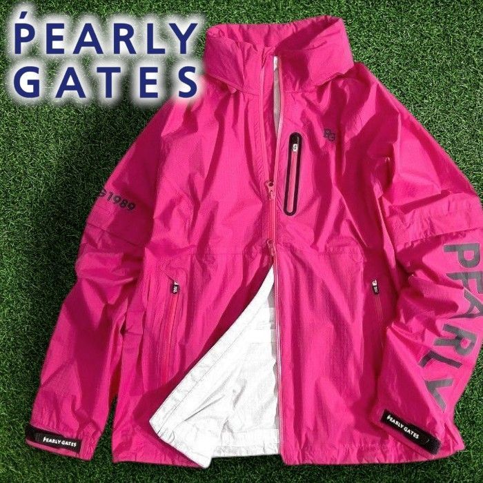 PEARLY GATES パーリーゲイツ 撥水×防風 Nyドビー シャドー千鳥柄