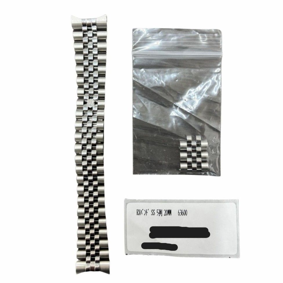 ロレックス 腕時計純正 ジュビリーブレス 63600 コンシールドクラスプ