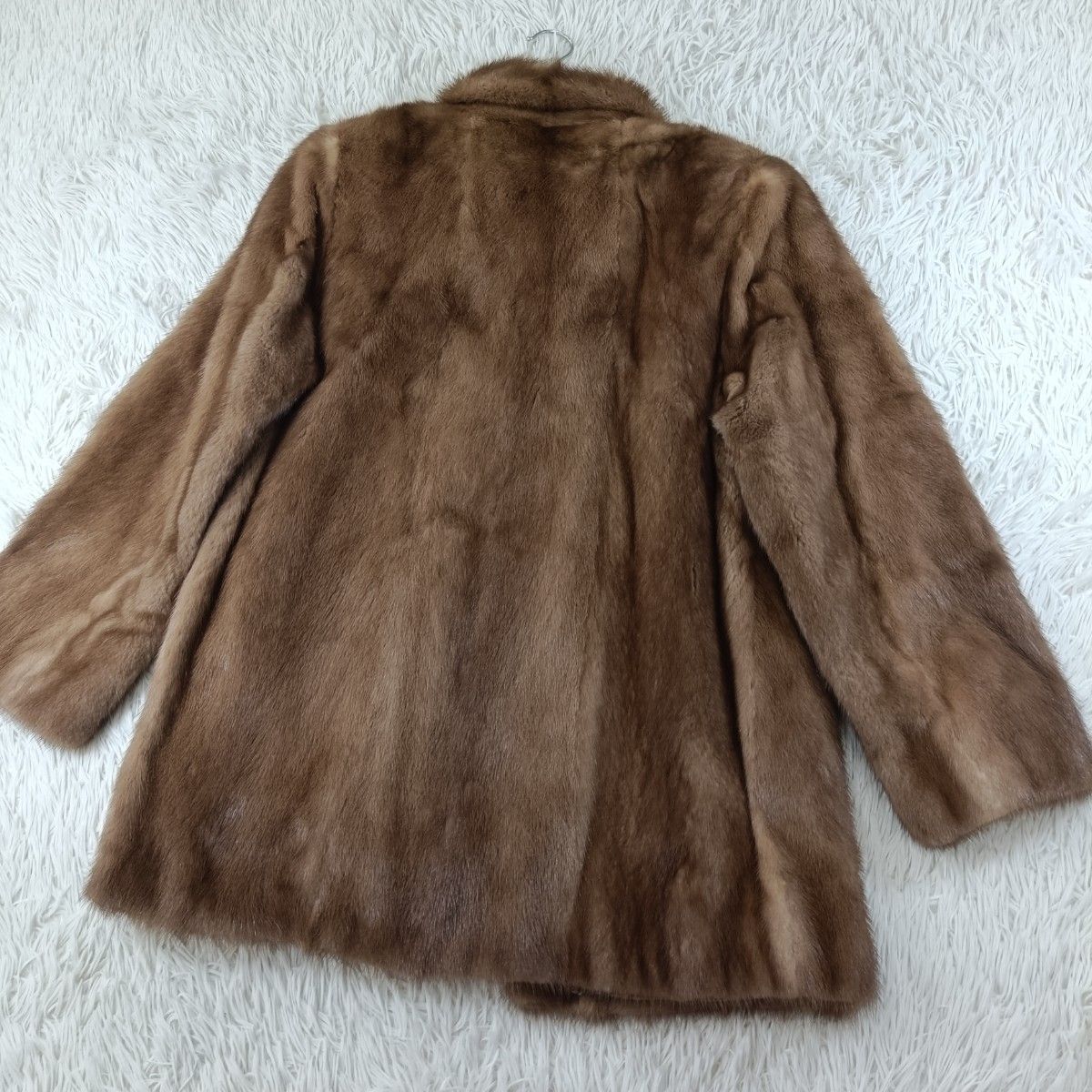 着丈74cm デミバフミンク ファーコート ミンクコート リアルファー 貂