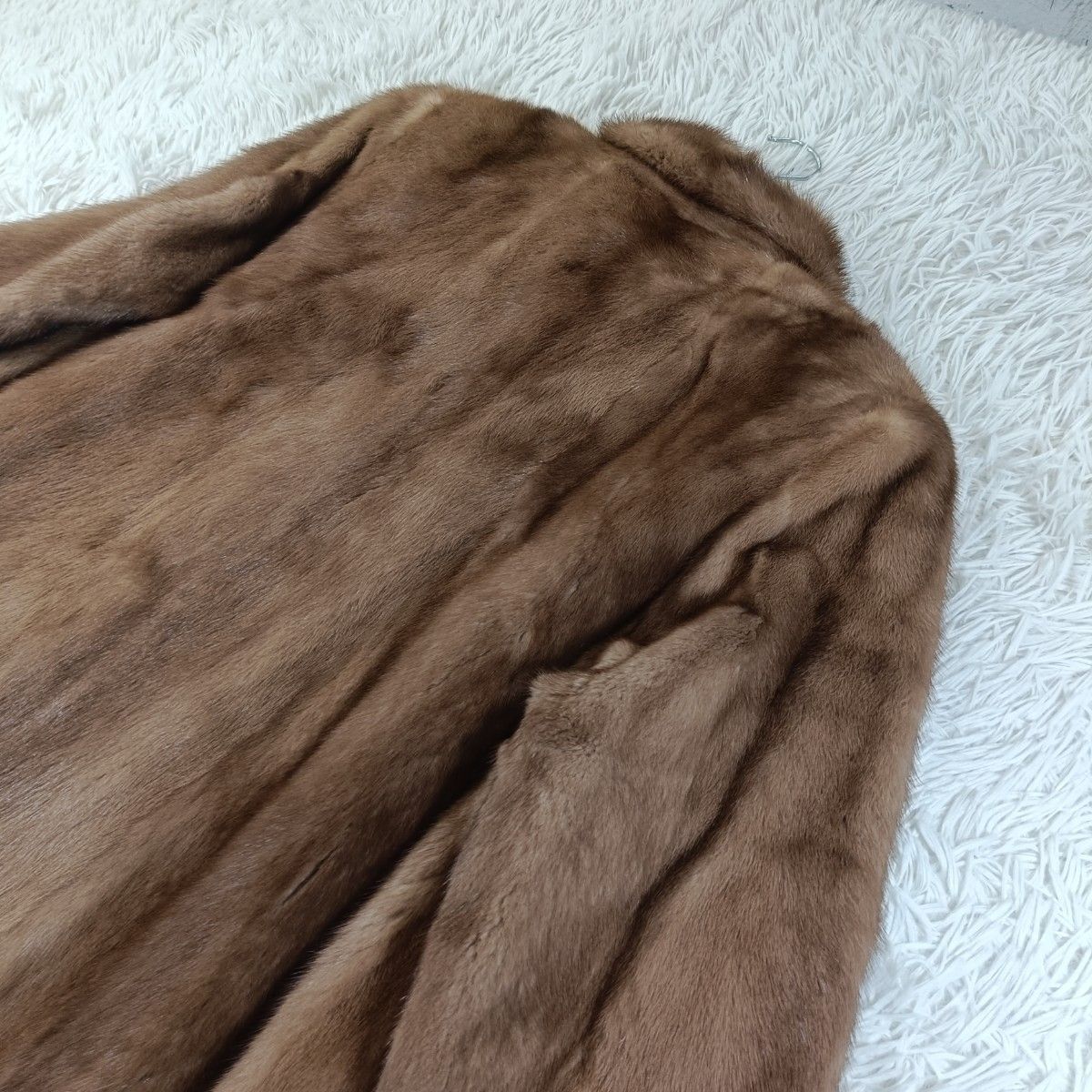 着丈74cm デミバフミンク ファーコート ミンクコート リアルファー 貂