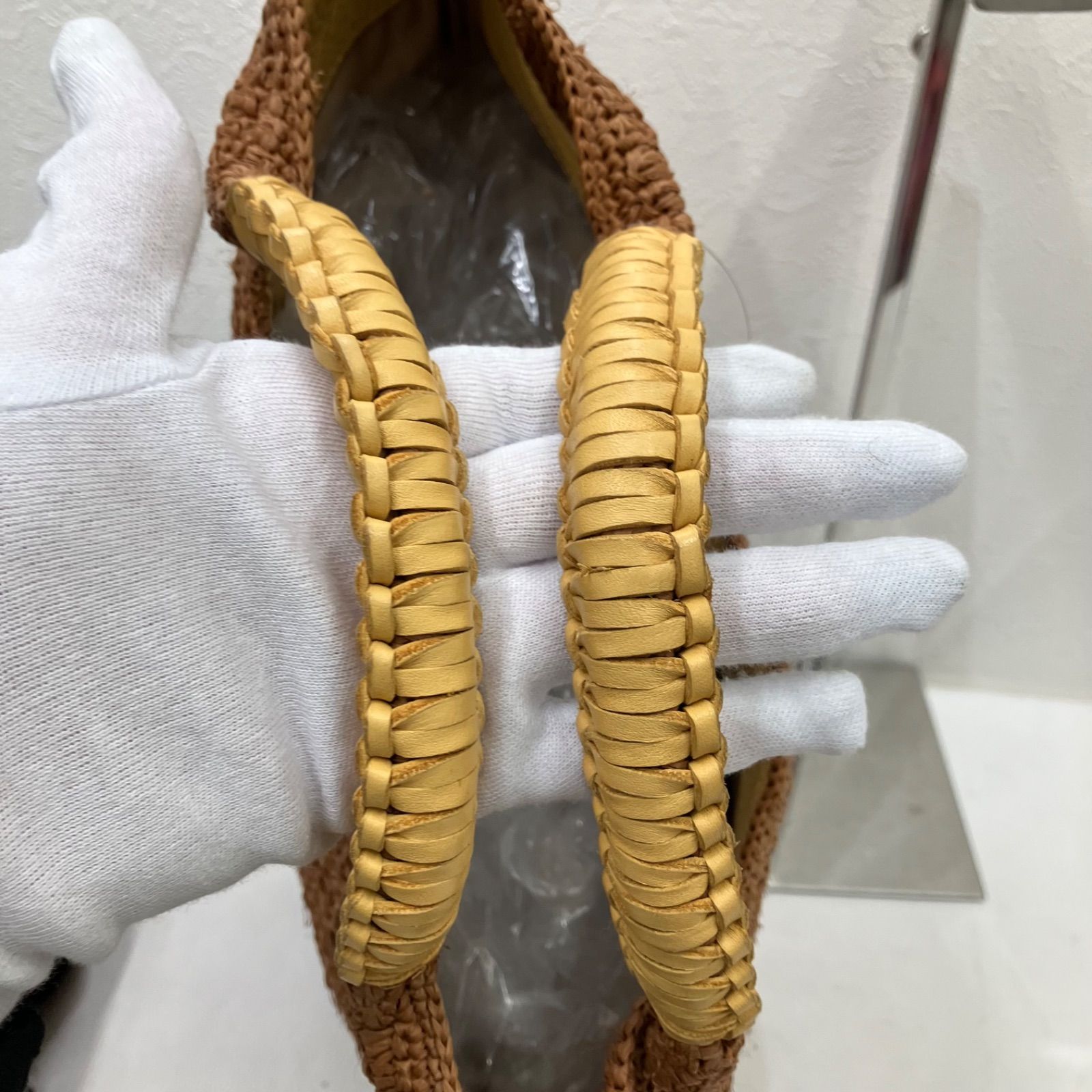 Y8717 HELEN KAMINSKI ヘレンカミンスキー ハンドバッグ ラフィア