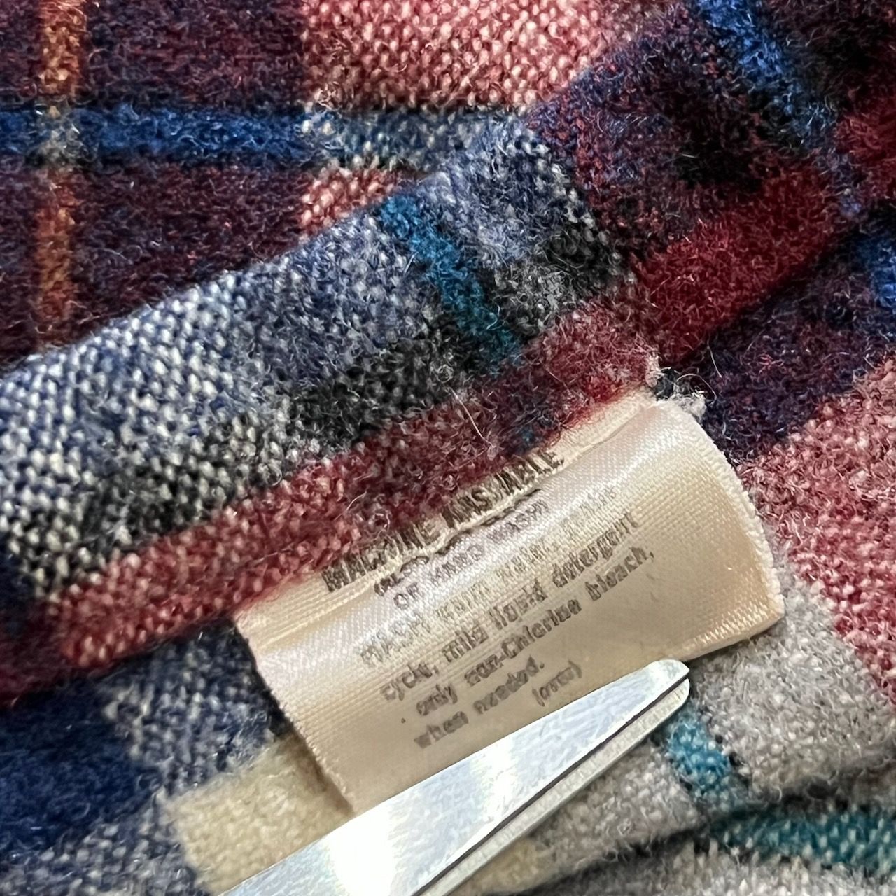 70s USA PENDLETON ウール 開襟 オープンカラー チェック ボードシャツ