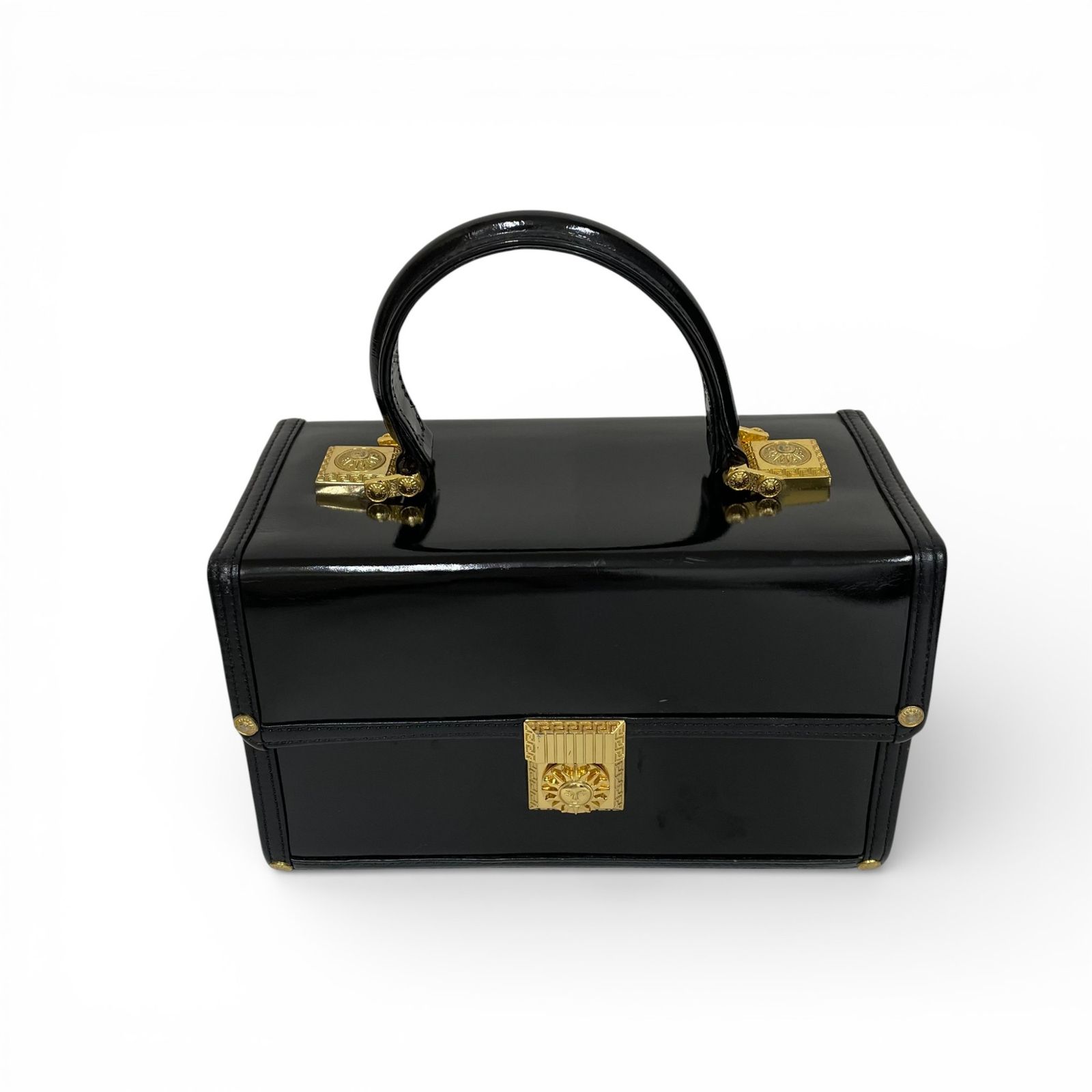 ヴィンテージVersace バニティ VERSACE ヴェルサーチ ハンドバッグ バニティバッグ サンバースト