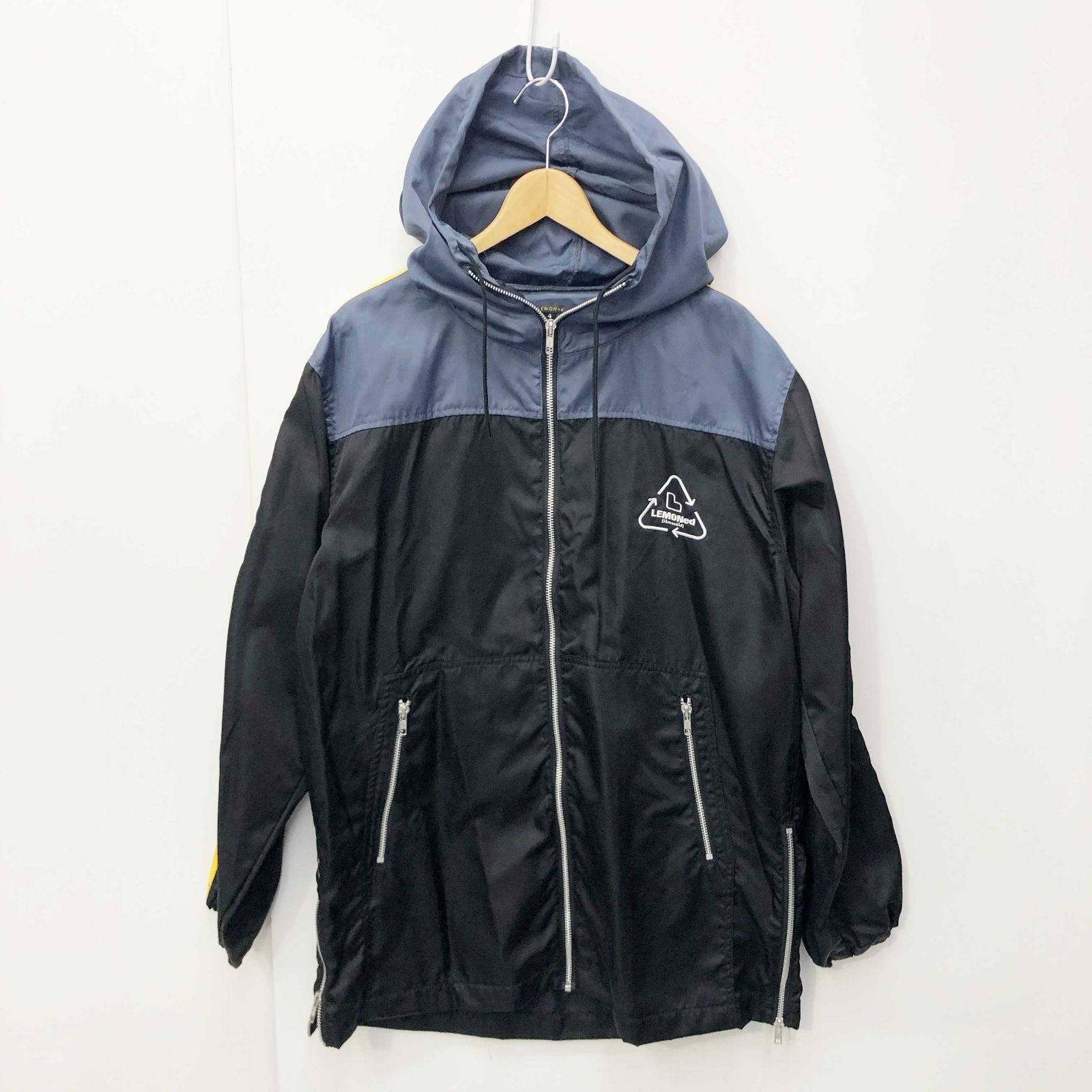 LEMONeD ジャケットブラック 新品 LEMONed レモネード フルジップ ライン パーカー ジャケット 4