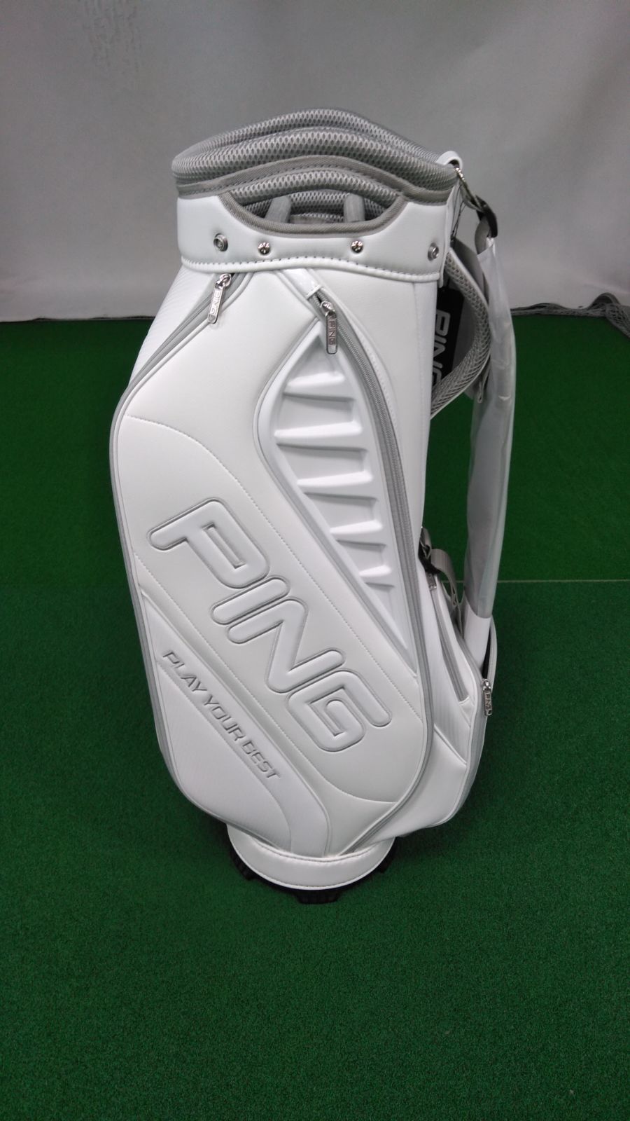  Cb 未使用品 PING ピン CB U2505 XLT 38653 キャディバッグ 9型 口枠5分割 ホワイト 浦安店 ゴルフクラブ ゴルフバッグ キャディバッグ ゴルフ
