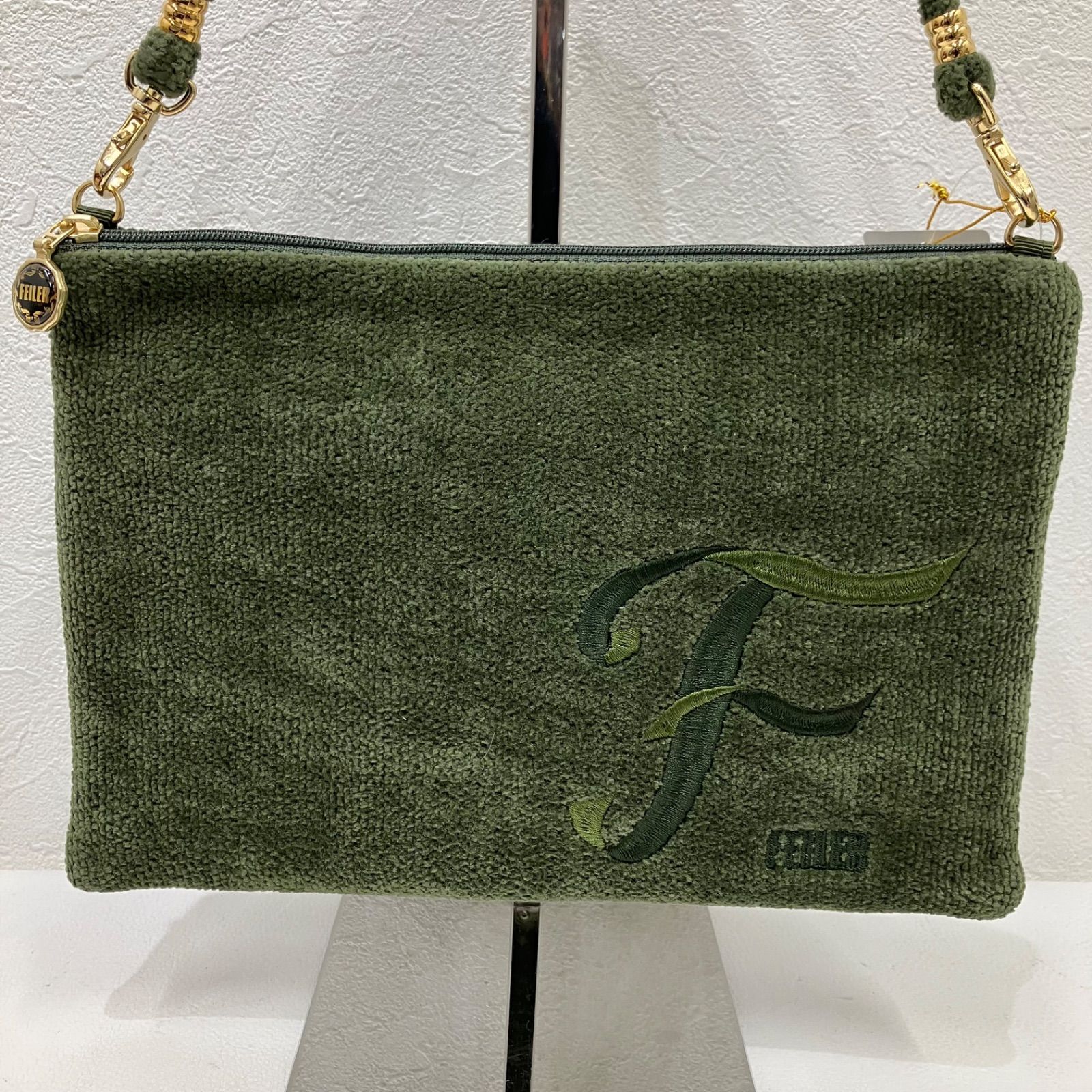 フェイラー(FEILER)|フラワーモチーフプラハンドルハンドバッグ D197