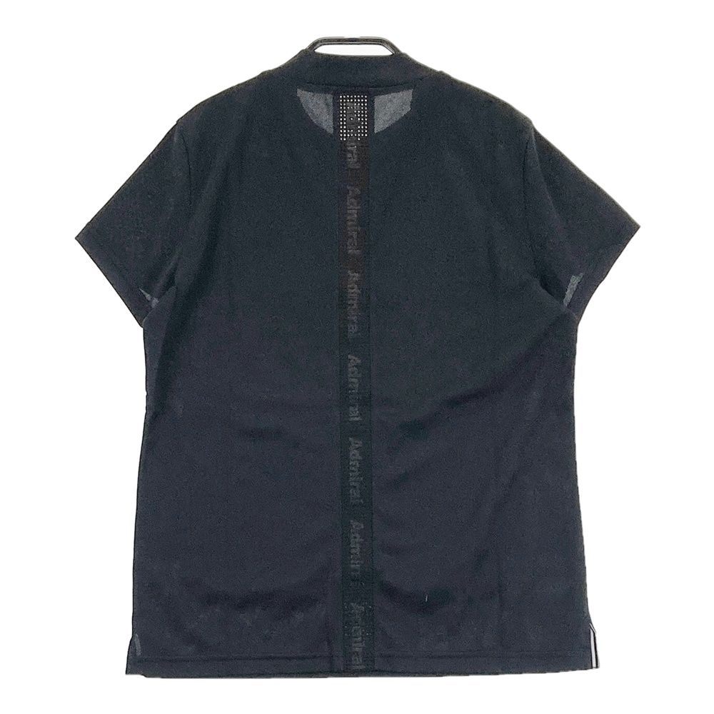 未使用　アドミラル　シャツ　М ストレッチ ミニワッフル モックネック半袖シャツ(半袖シャツ