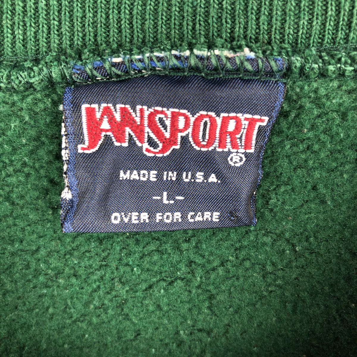 古着 90年代 ジャンスポーツ JANSPORT 3連プリント カレッジスウェットシャツ トレーナー USA製 メンズL相当 ヴィンテージ/eaa608394 古着 90年代 ジャンスポーツ JANSPORT 3連プリント カレッジスウェット