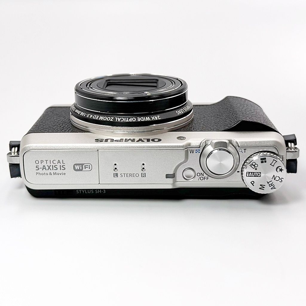 美品】オリンパス OLYMPUS STYLUS SH-3 SLV シルバー コンデジ カメラ