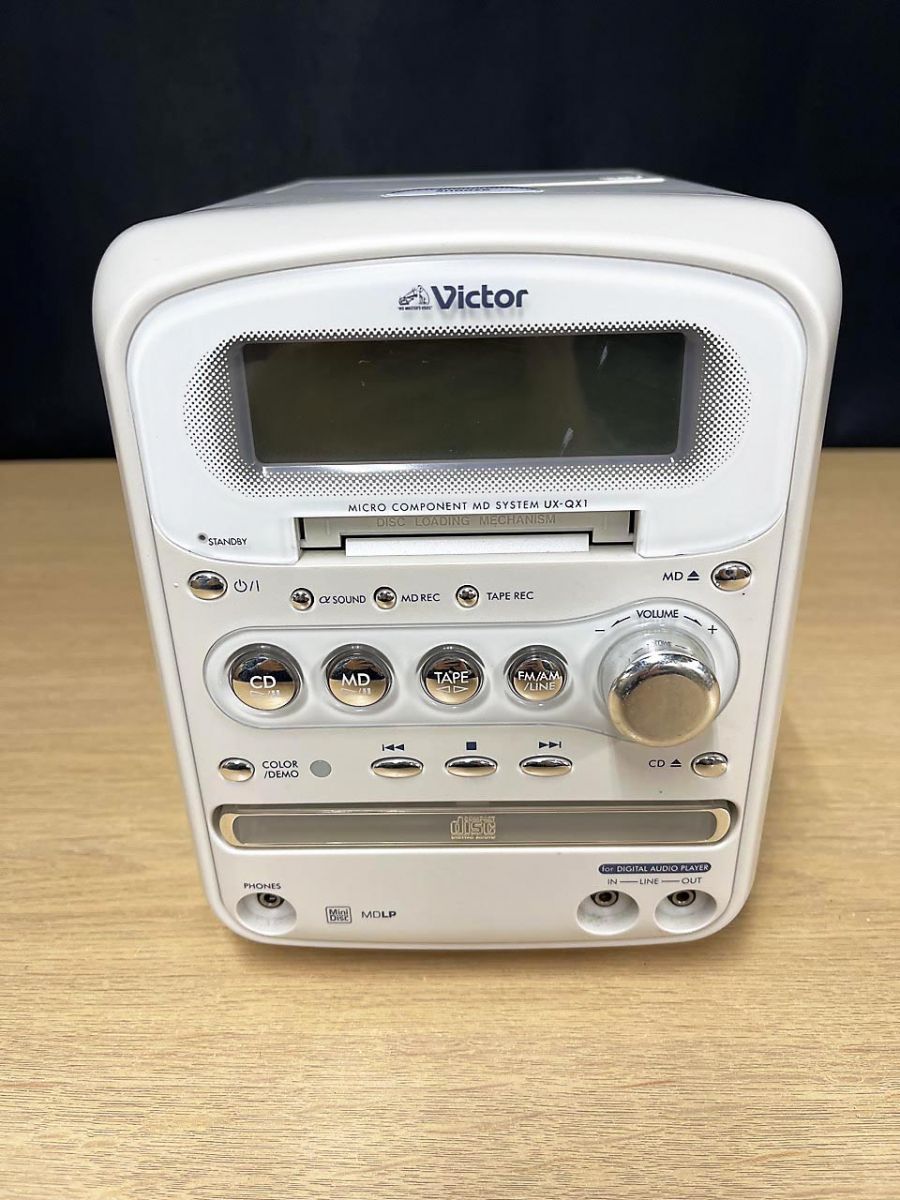 ジャンク品】 Victor ビクター CD/MD/カセット システムコンポ CA