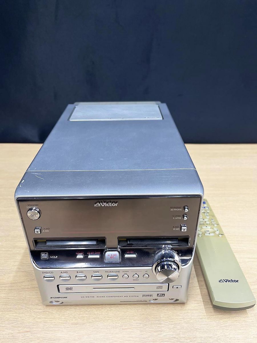 ジャンク品】 Victor ビクター マイクロコンポネートMDシステム