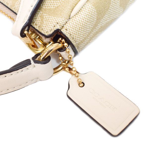 コーチ バッグ COACH コーティングキャンバス レザー シグネチャー 