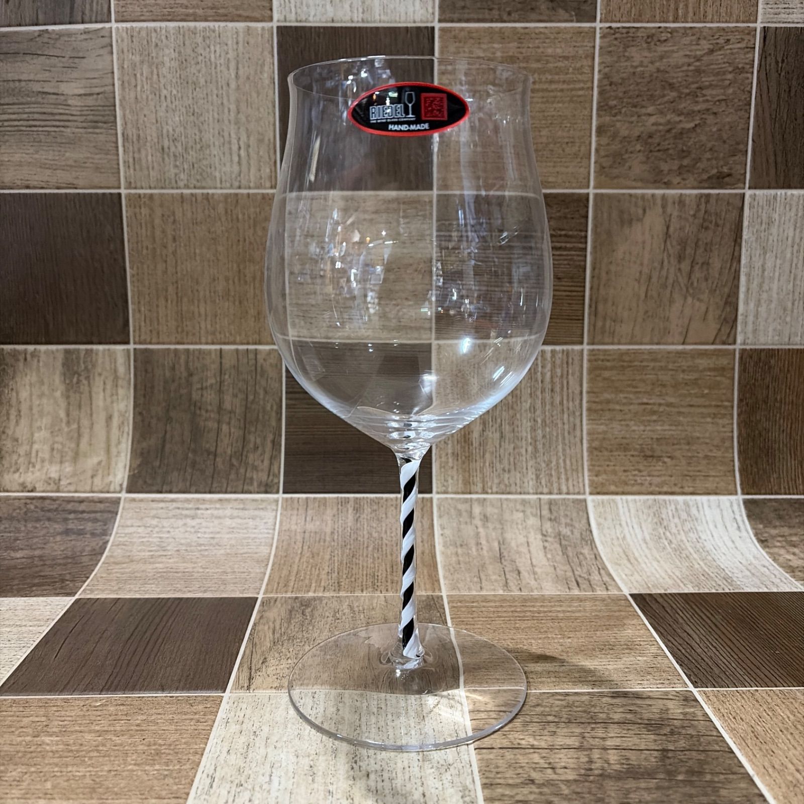 展示♥品 Riedel リーデル ワイングラス GRAND CRU ツイスト 4900|16 BWT ブラック-ホワイト