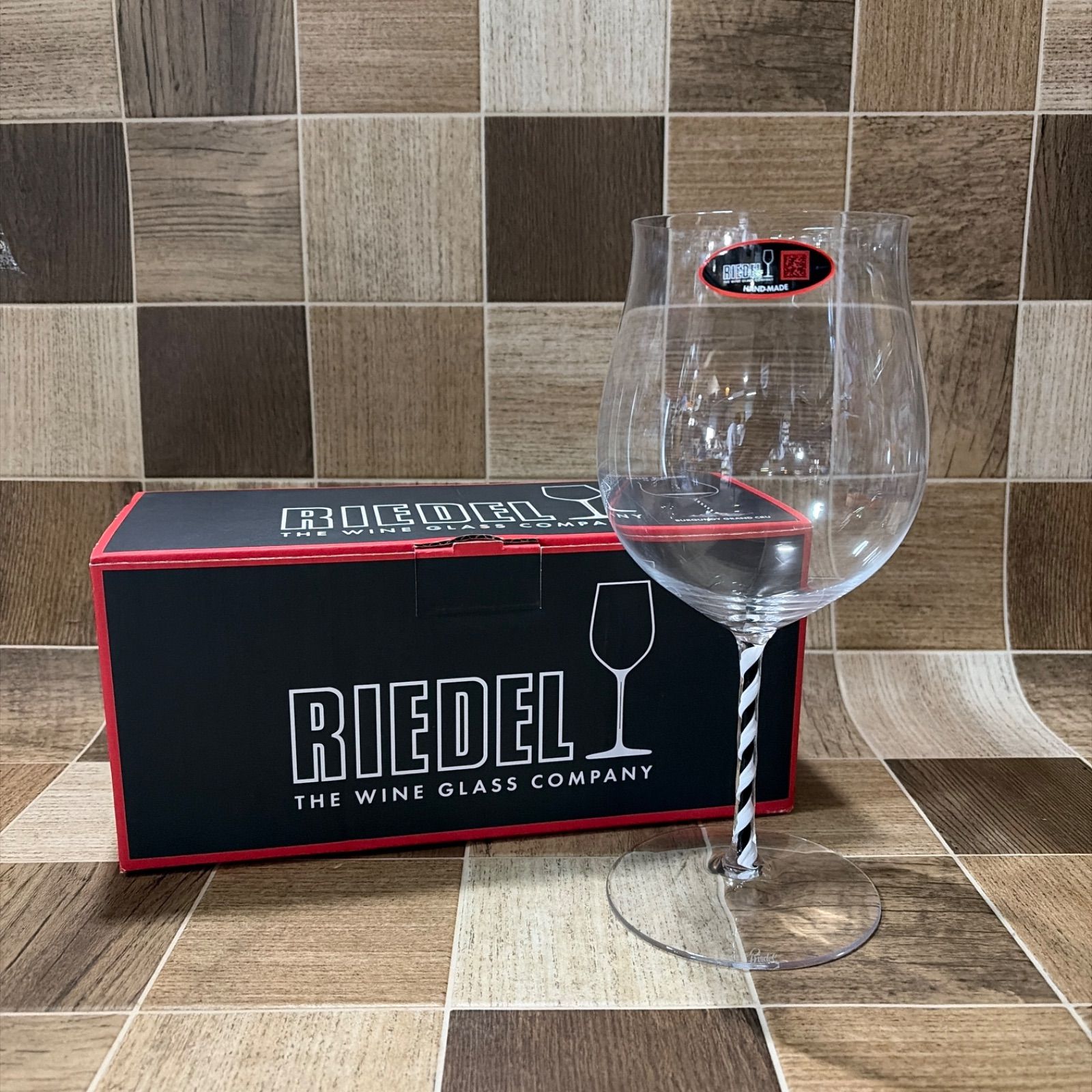 展示♥品 Riedel リーデル ワイングラス GRAND CRU ツイスト 4900 16 BWT ブラック ホワイト