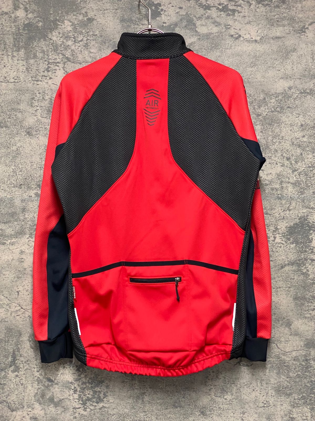 JU823 パールイズミ PEARL iZUMi サイクルジャケット 長袖 裏起毛 赤黒