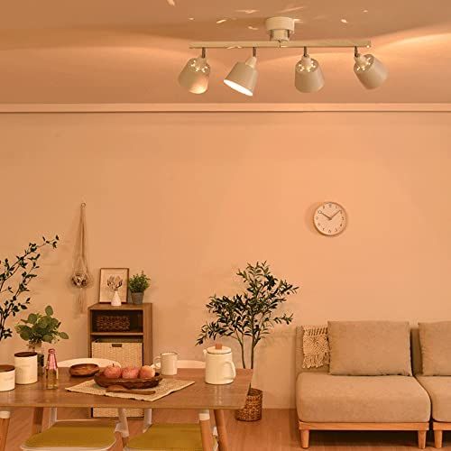 VENTOTA シーリングライト 4灯 LED対応 シーリング スポットライト E 26 木目 おしゃれ 北欧 リビング 天井 ダイニング 照明 照明器具 和室 寝室 Laios BK 電球 vo 415895 9 f 50482 d