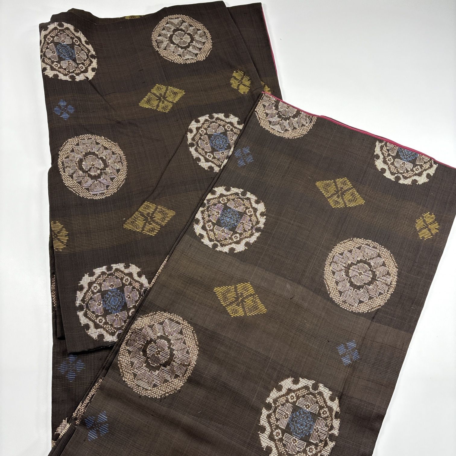 アンティーク大島紬 6枚 正絹 着物まとめ売り 同梱購入歓迎 リメイク用