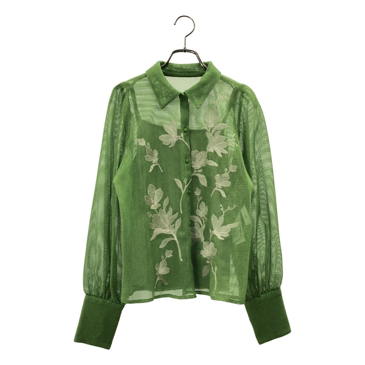 美品】 AMERI / アメリ | ADALEE EMBROIDERY MESH BLOUSE エンブロイ 