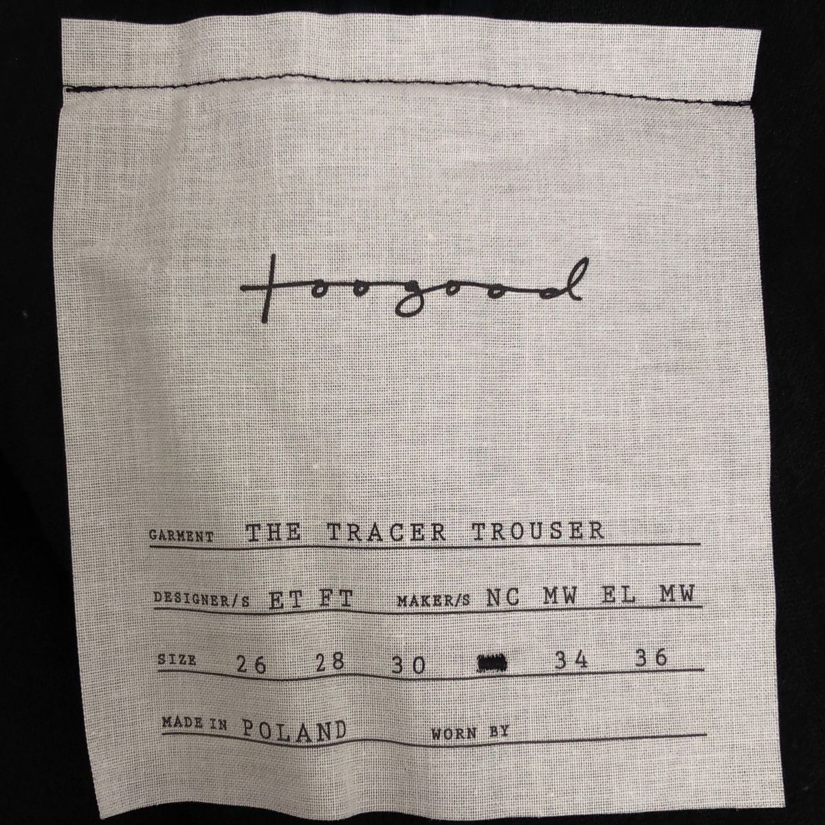 TOOGOOD / トゥーグッド | the tracer corduroy trouser / 太畝 コーデュロイ ワイド トラウザーズ パンツ | 31 | ブラック | メンズ TOOGOOD / トゥーグッド | the tracer corduroy trouser / 太畝