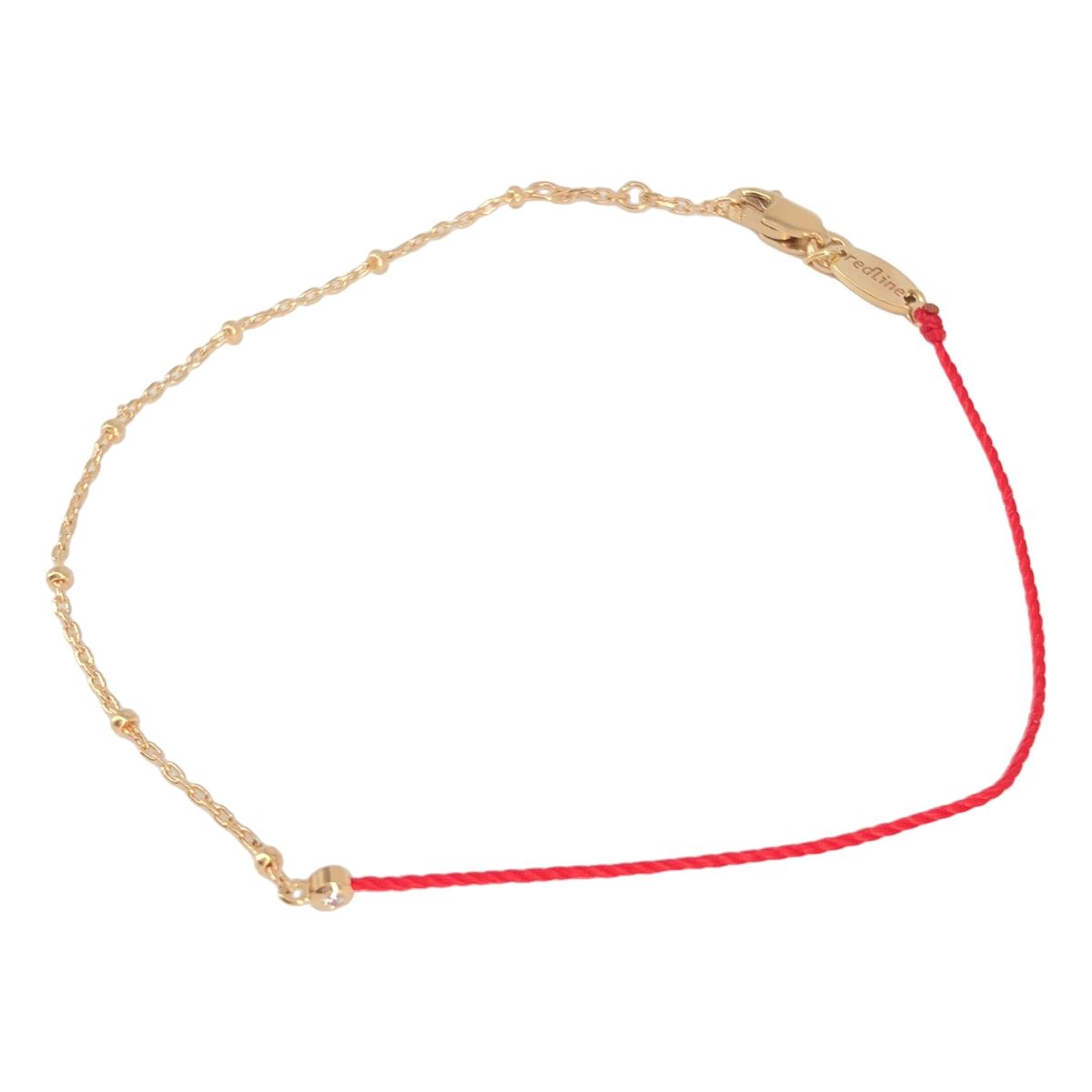 美品箱付定価5万超 redlineダイヤブレスレット 保証書有Red Line レッド