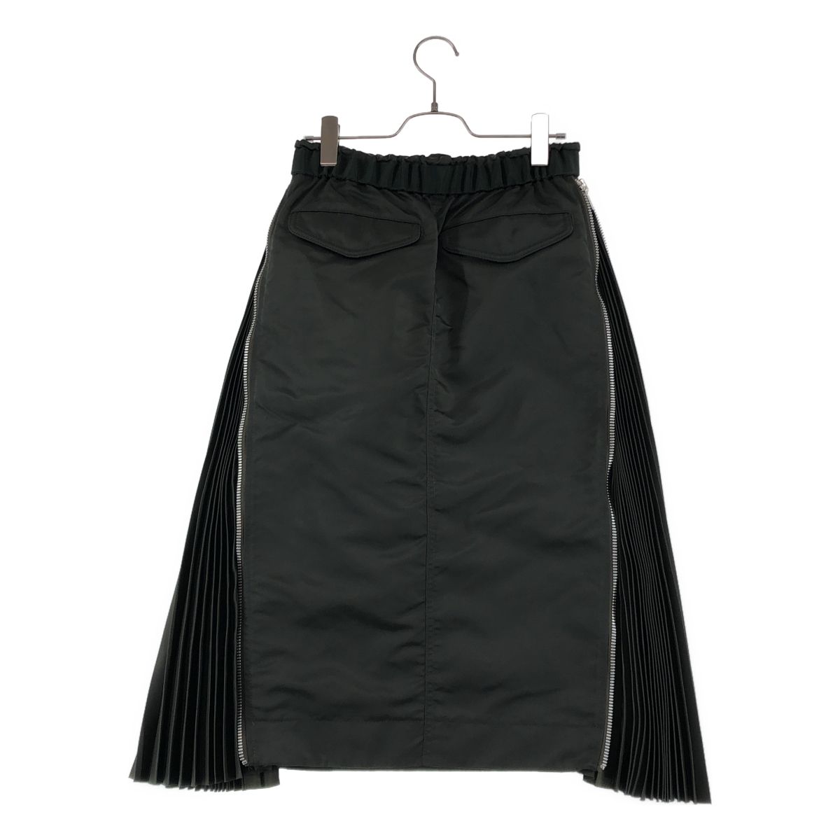 sacai / サカイ | 2023AW | ナイロンツイル サイドジップ プリーツ