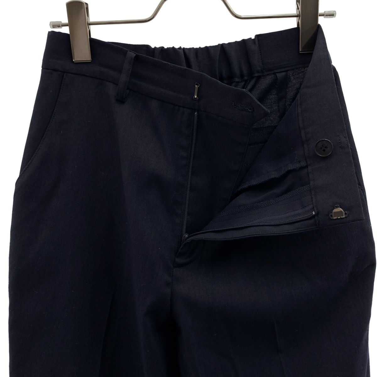 SOEJU / ソージュ | センタープレス ストレートパンツ | M | ネイビー