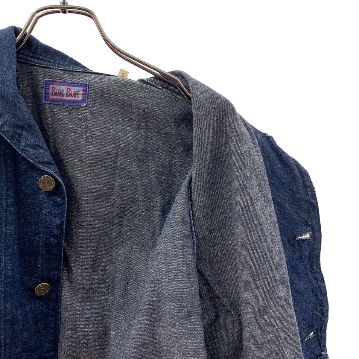 BLUE BLUE / ブルーブルー | ヘチマ ショールカラー デニム ジャケット