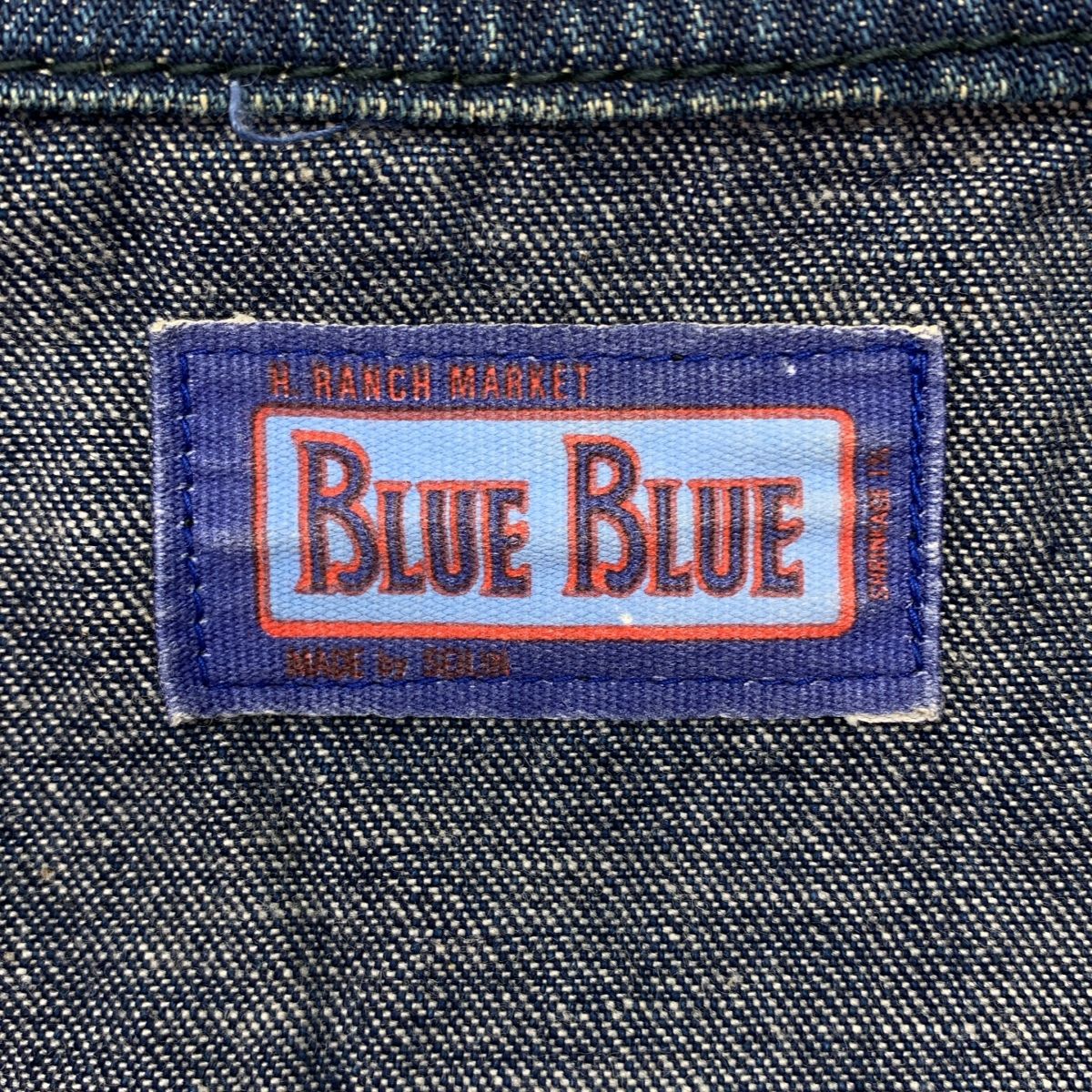 BLUE BLUE / ブルーブルー | ヘチマ ショールカラー デニム ジャケット