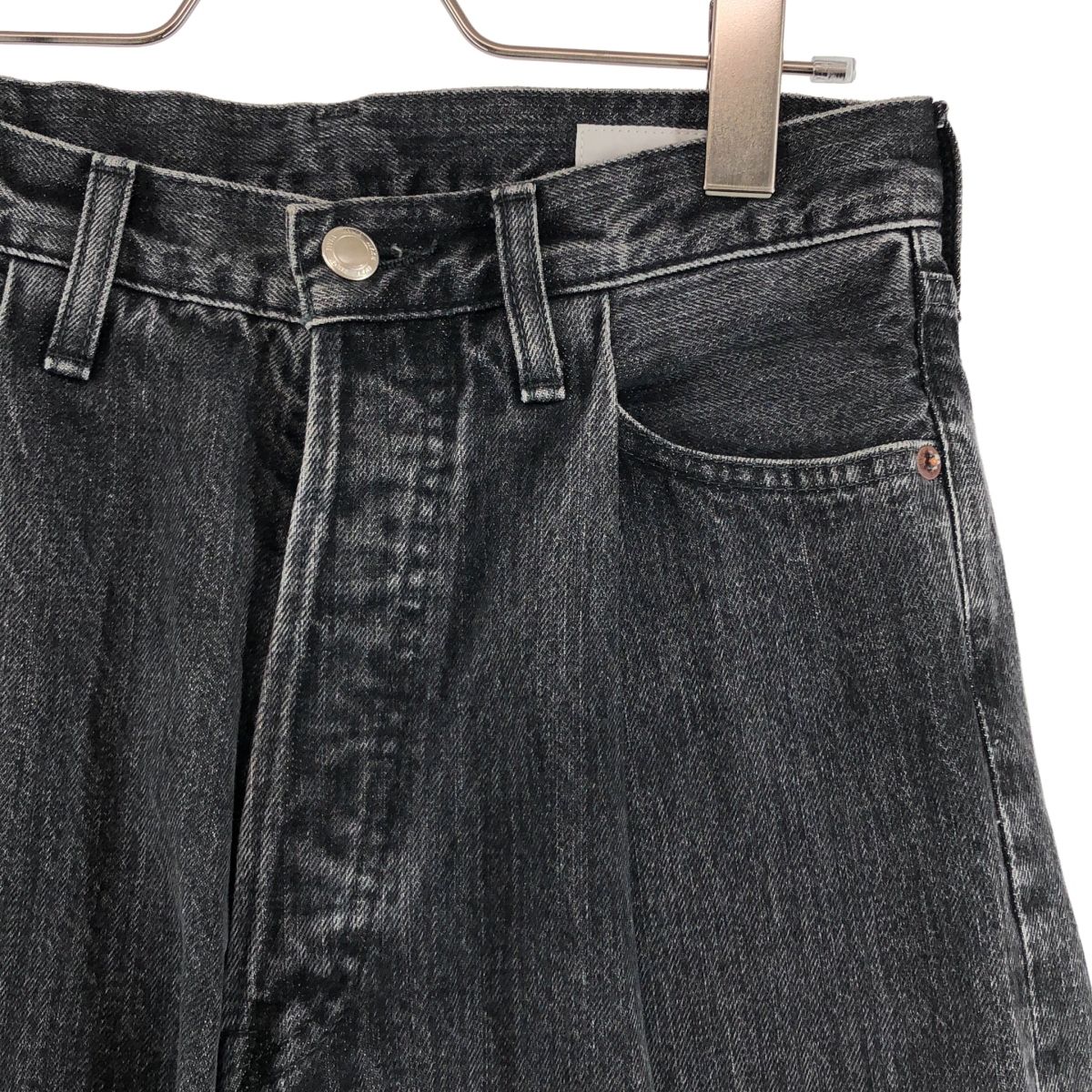 美品】 HYKE / ハイク | ワイドレッグ タック デニムパンツ | 2