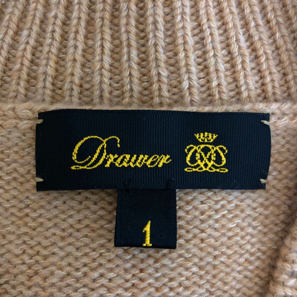 Drawer / ドゥロワー | カシミヤ コットン 7G 天竺編み Vネック ニット