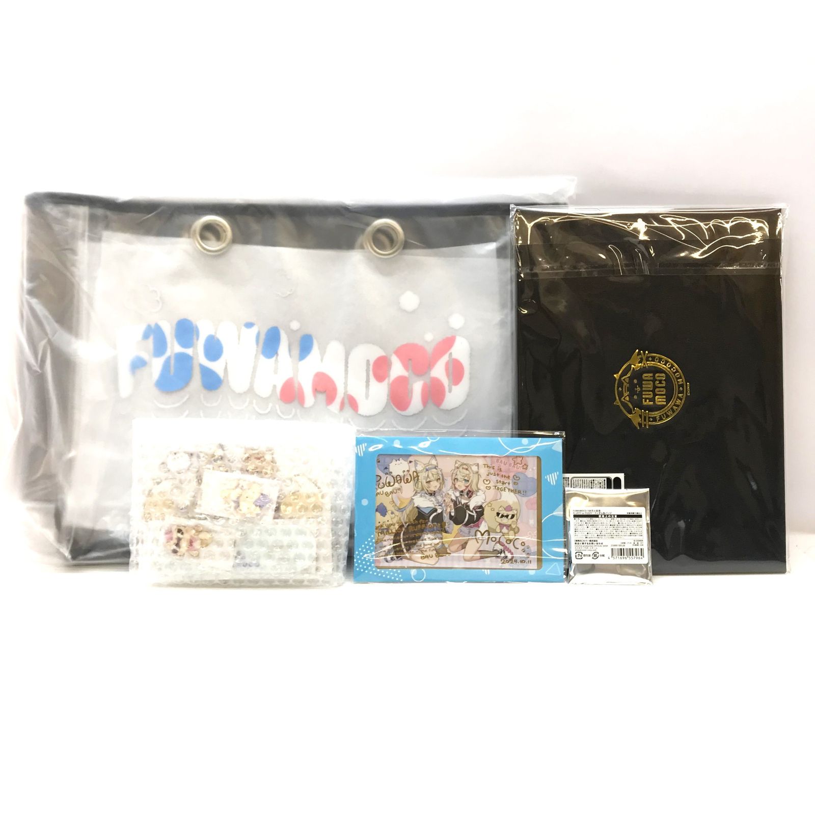 COVER グッズ フワワ アビスガード＆モココ アビスガード 100万人記念フルセット 箔押し複製サイン＆メッセージ入りポストカード付き バーチャルYouTuber ホロライブ 100万人記念 品