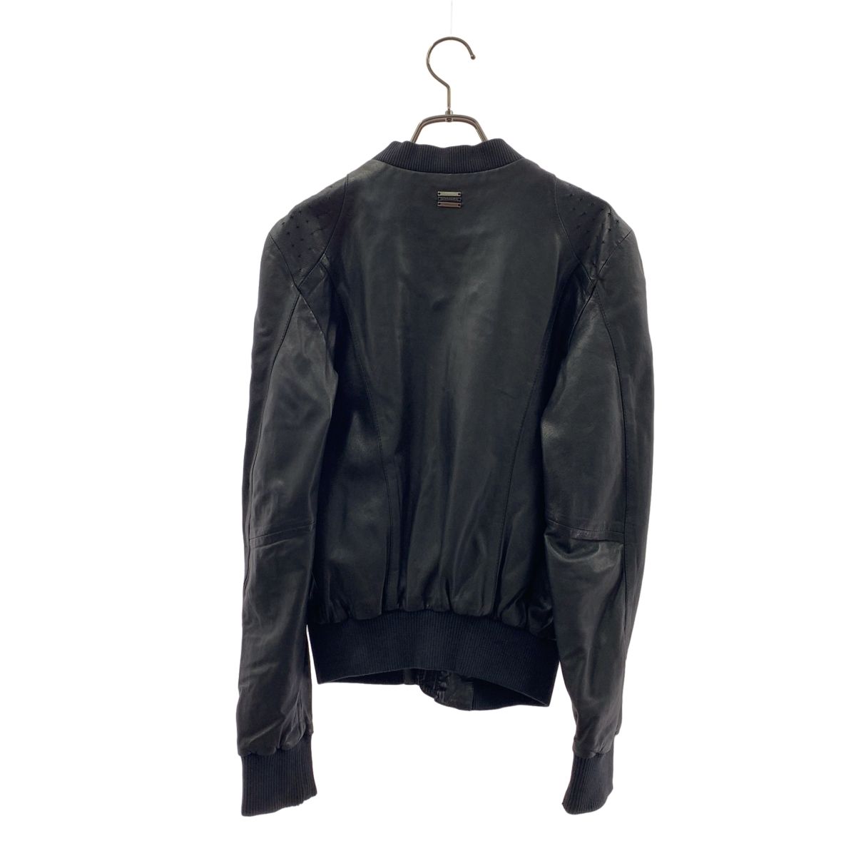 DIESEL / ディーゼル | ラムレザー ジップ ジャケット | XS | ブラック