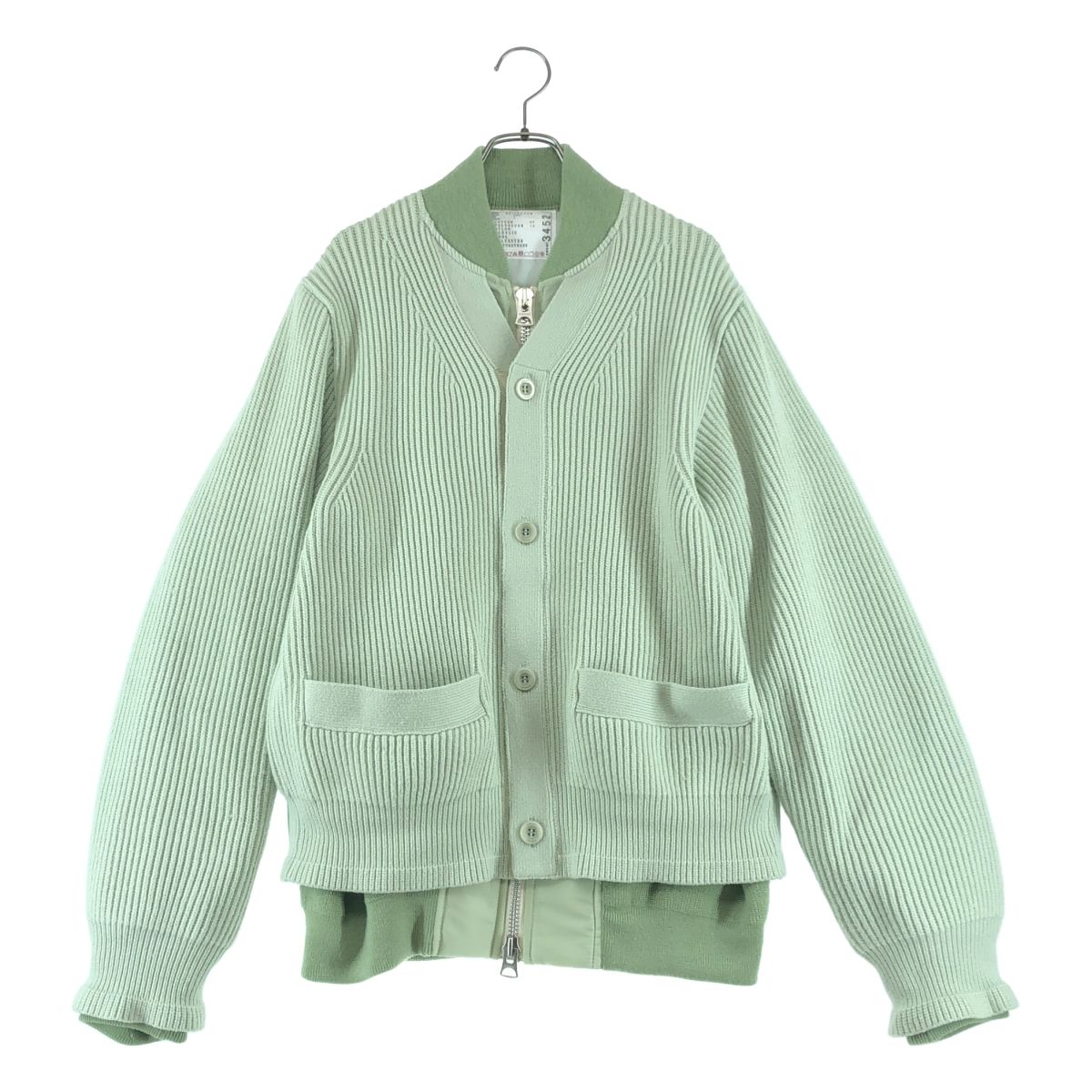 美品】 sacai / サカイ | 2024AW | Nylon Twill×Knit Cardigan