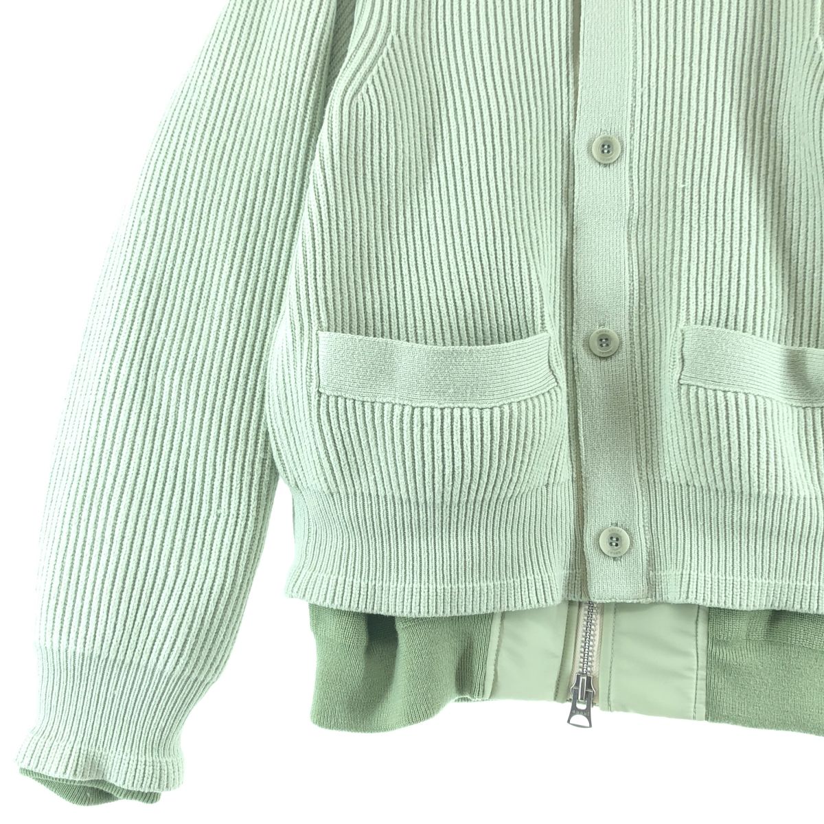 美品】 sacai / サカイ | 2024AW | Nylon Twill×Knit Cardigan