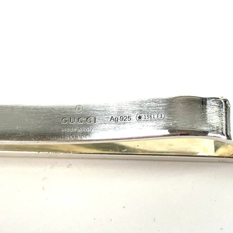 GUCCI グッチ ネクタイピン ロゴ インターロッキング GG シルバー925