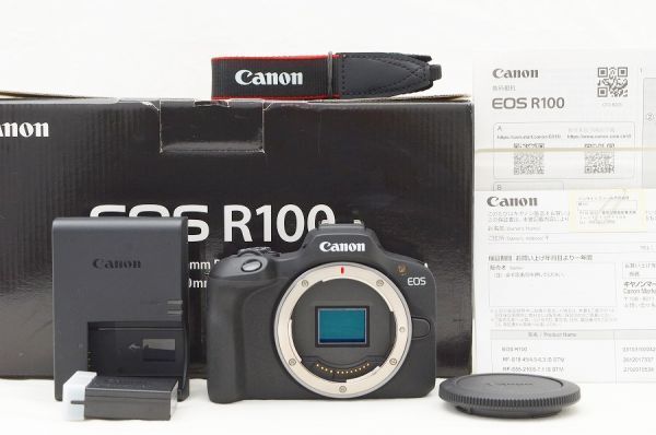 ☆極上美品☆ Canon キャノン EOS R100 ボディ 元箱 付属品 Shot数