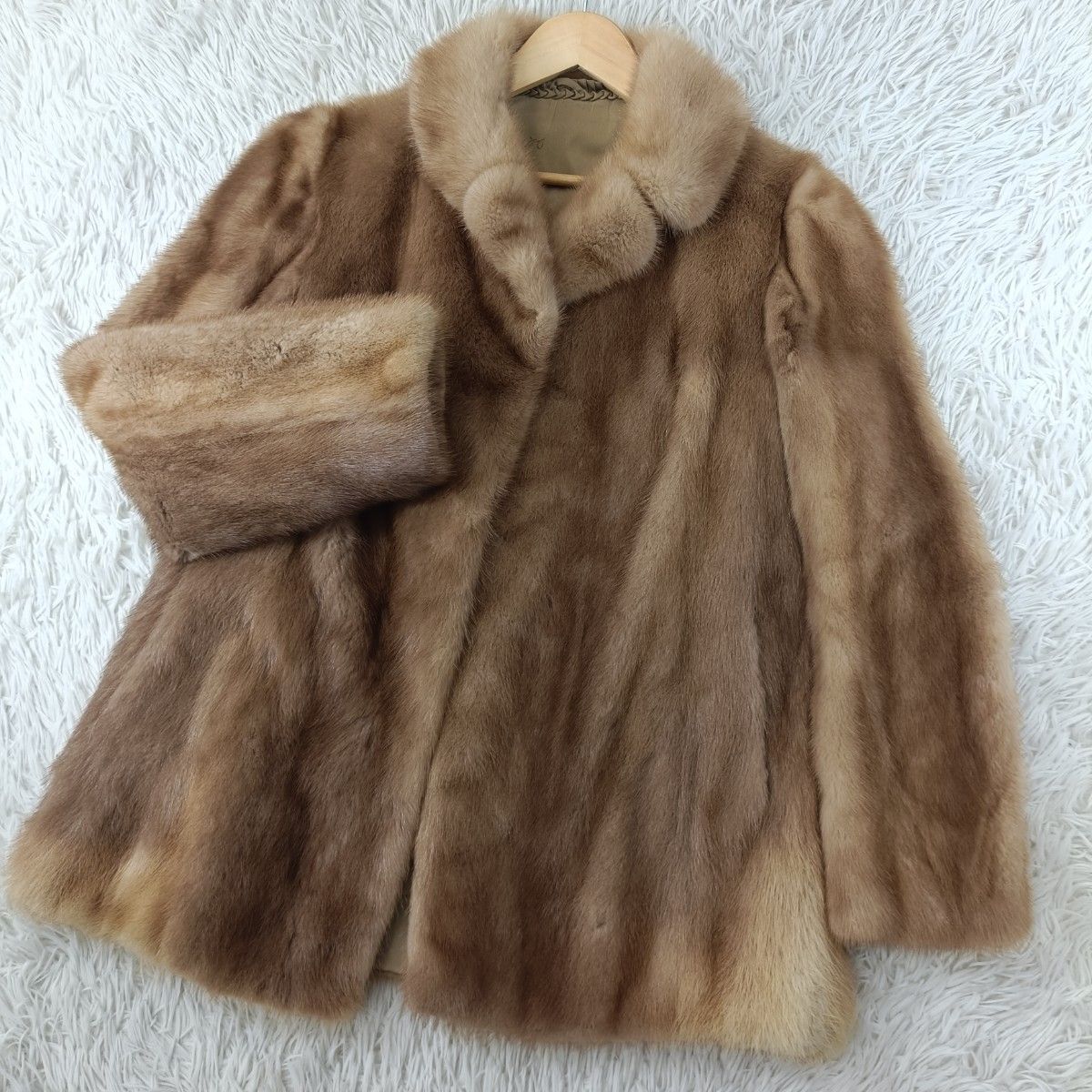 デミバフミンク ファーコート ミンクコート リアルファー 貂 本毛皮