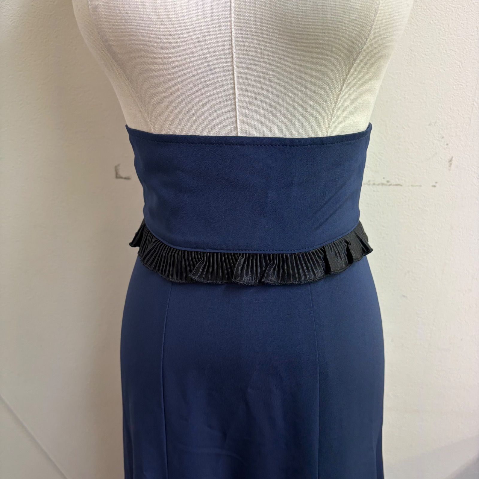 HERMOSA】 フラメンコ衣装 スカート ファルダ ネイビー ストライプ