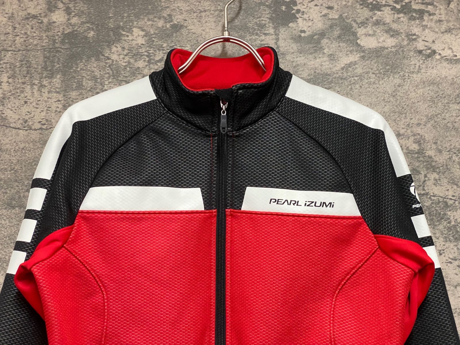 JU645 パールイズミ PEARL iZUMi 長袖 サイクルジャケット S 赤黒 裏