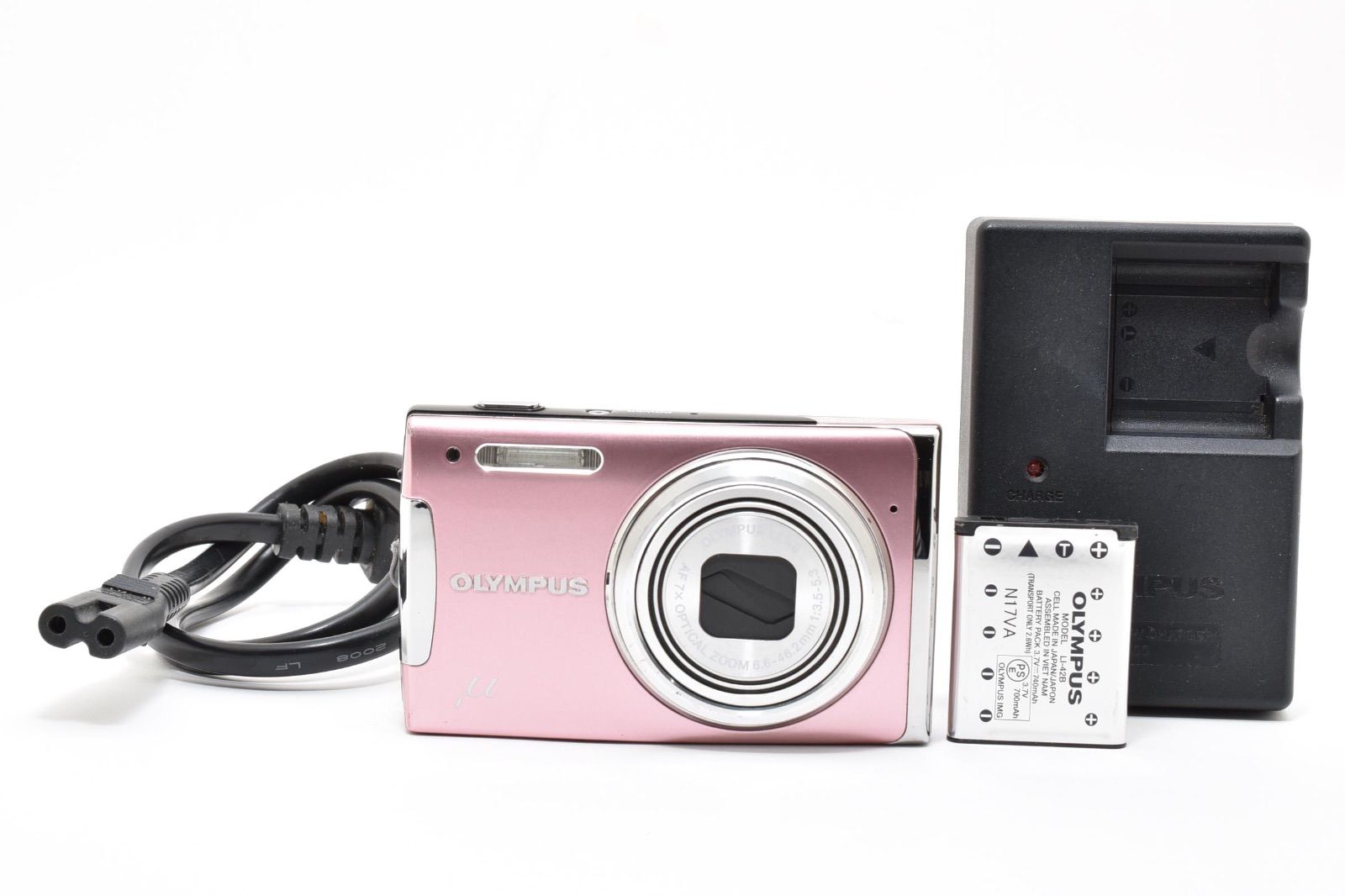 美品】オリンパス OLYMPUS μ 1060 ピンク コンパクトデジタルカメラ