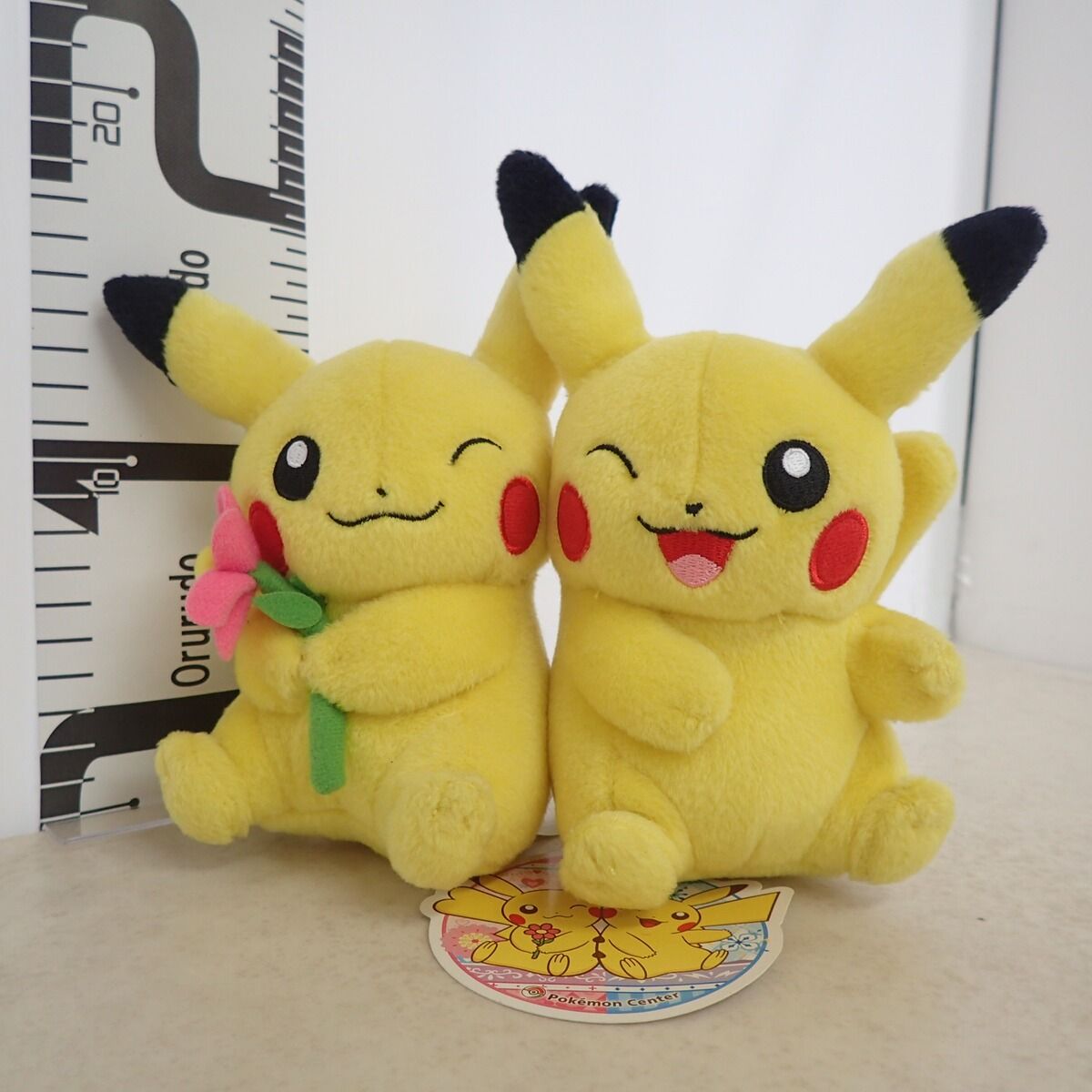 紙タグ付き❗️ マンスリーペアピカチュウ ぬいぐるみ 9月 マンスリー