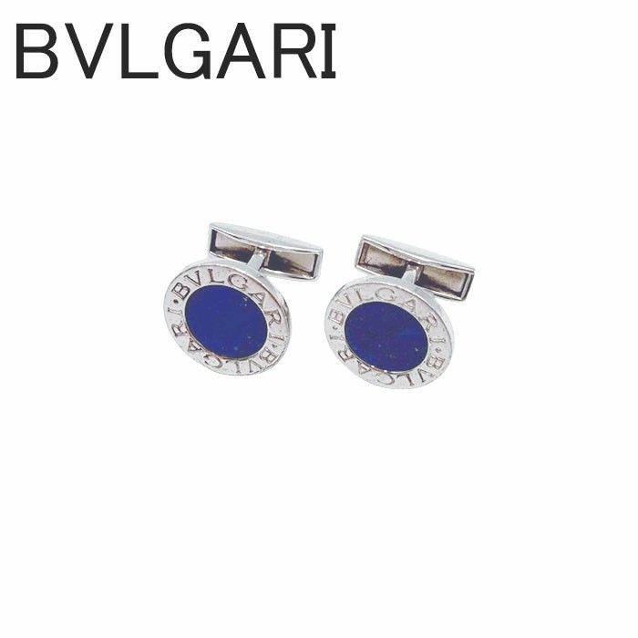 BVLGARI ブルガリ カフス カフリンクス シルバー ブルー ケース付き