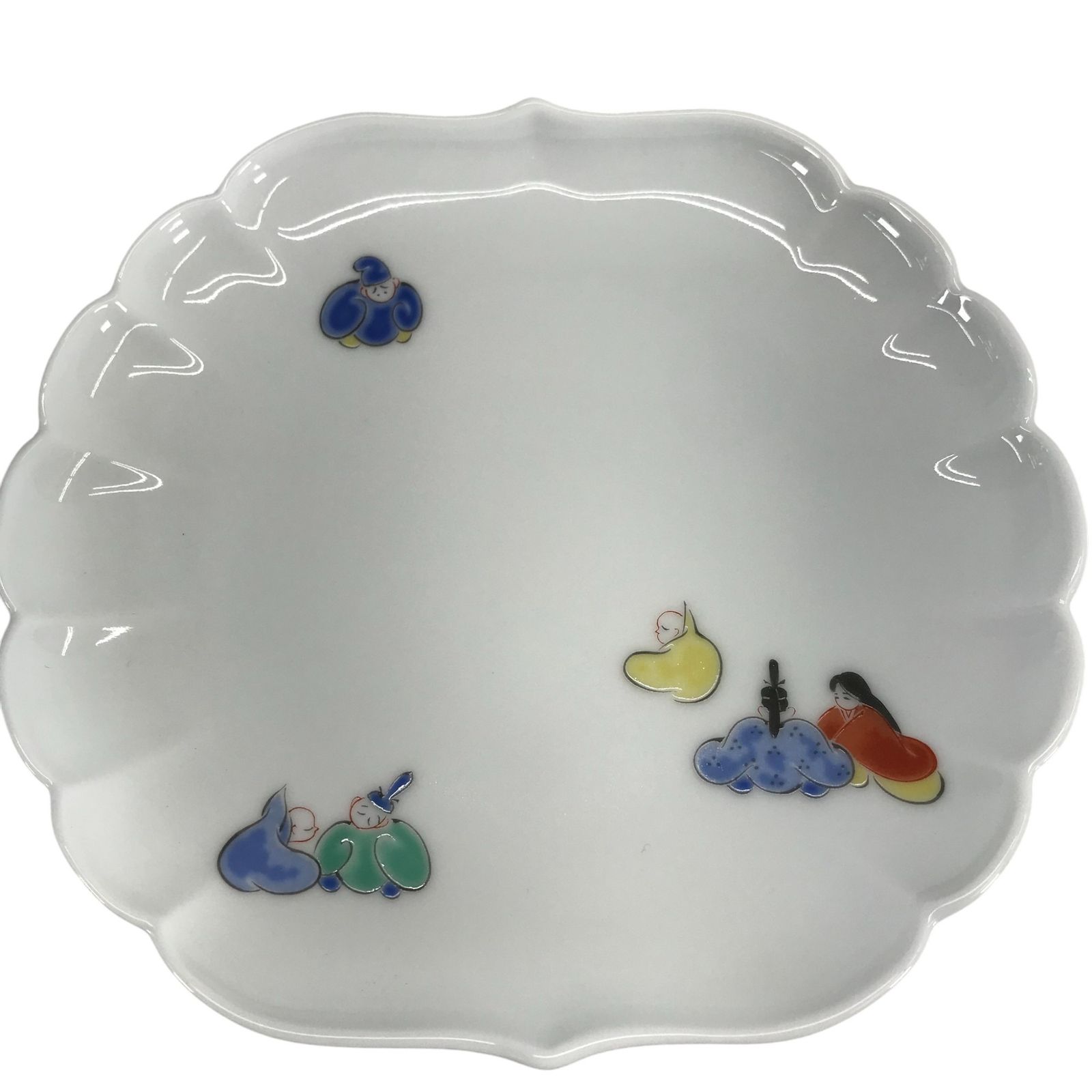 深川製磁 六歌仙 菊中割和皿揃 5枚組 - メルカリ